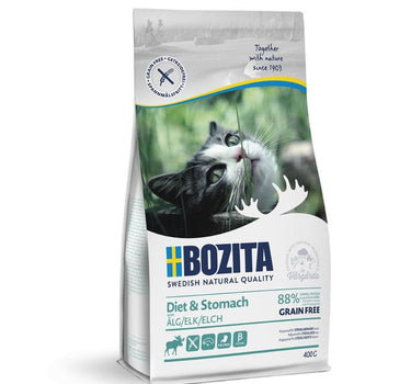 Bozita Diet Stomach Grain Free Elg – Kornfritt Kattfôr med Elg for Sensitive Mager