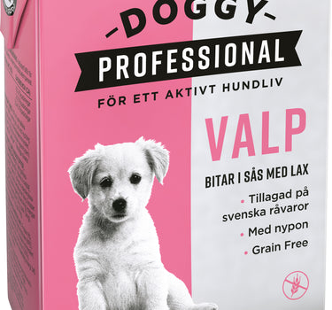 Doggy Proffesional Valpfôr - Smakfullt våtfôr med Laks