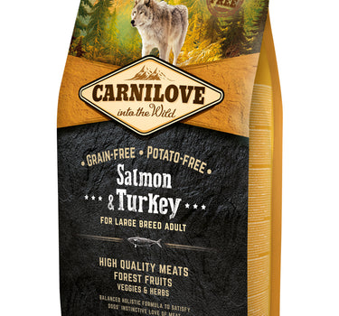 Carnilove Tørrfôr Laks & Kalkun – Fôr for Store Hunderaser