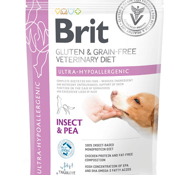 Brit Veterinary Ultra-Hypoallergenisk Tørrfôr til Hund, mot fordøyelsesproblemer