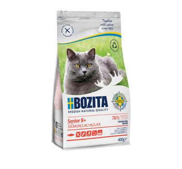 Bozita Grain Free Senior 8+ Salmon - tørrfôr til katter