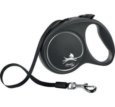 Flexi Black Design hundebånd - snor