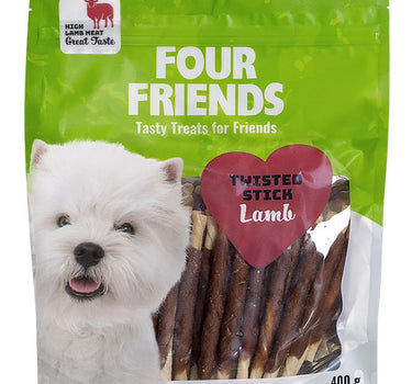 FourFriends Hundesnacks Twisted Stick Lamb 12,5 cm
