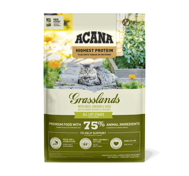 Acana Grasslands Tørrfôr til Katt – Fersk And og Kylling