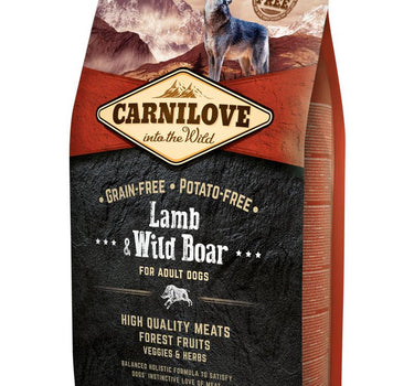 Carnilove Tørrfôr Lam & Villsvin – Høykvalitets Fôr for Voksne Hunder