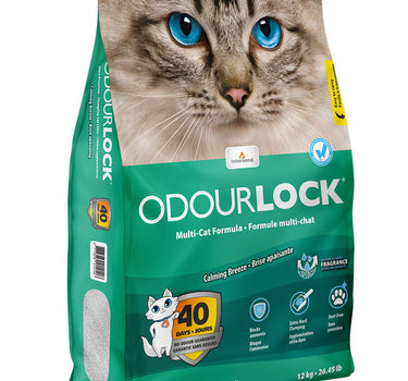 OdourLock Luktlås kattesand beroligende bris 12 kg