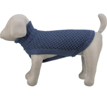 Trixie Norwood hundegenseri Blå - Komfortabelt Strikket
