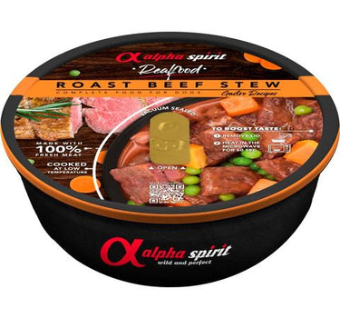 Alpha Spirit Real Food Våtfôr til hund (storfekjøtt) 280 g