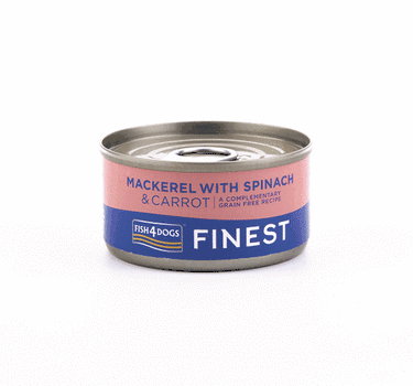F4D Wet Macerel With Carrot & Spinach 85g, Smasksrik hundesnacks