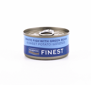 F4D Wet White Fish With Sweet Potato 85g, Smasksrik hundesnacks