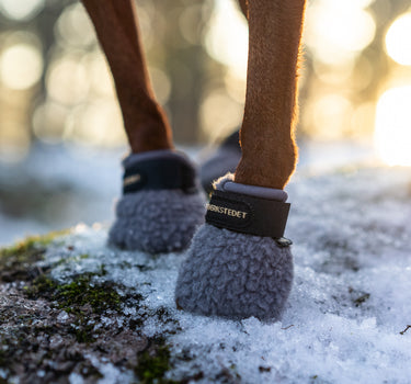 Seleverkstedet Fleece Grey Hundesko 4-pkn