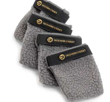 Seleverkstedet Fleece Grey Hundesko 4-pkn