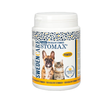 Swedencare Stomax Prebiotikapulver for hund og katt