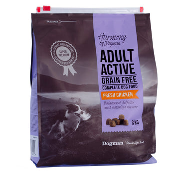 Harmony Adult Active Hundefôr – Energirikt Fôr for Aktive Hunder