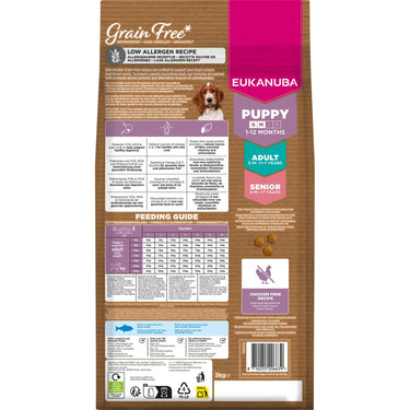 EUKANUBA Puppy & Junior Small/Medium breed Grainfree havfisk - Tørrfôr valp