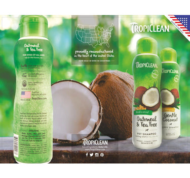 TropiClean Balsam Kiwi &amp; Kakaosmør – Nærende og Fuktighetsgivende Balsam for Hund 