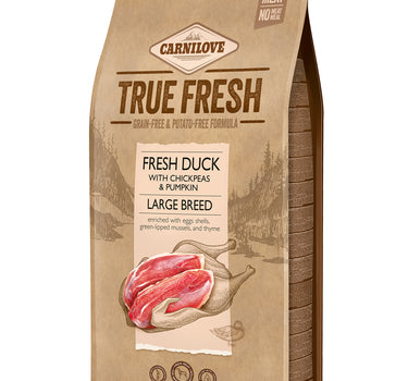 True Fresh Duck Large Breed – Kyllingfri Hundemat med And for Store Hunder, Høy Kvalitet Protein