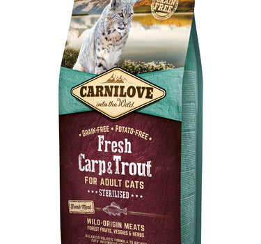 Carnilove Tørrfôr Fersk Karpe og Ørret voksen Katt
