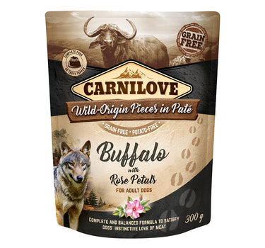 Carnilove Dog Pouch Paté Buffalo med Rosmarin - Våtfôr til hunder 300 g