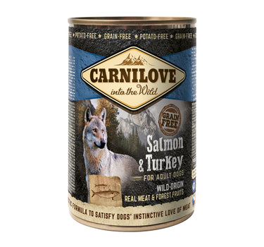 Carnilove Villkjøtt Laks & Kalkun - Våtfôr til hunder 400 g