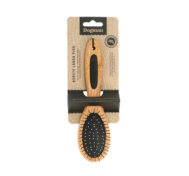 Dogman Børste med Lange Pigger Bamboo, for lengere pels