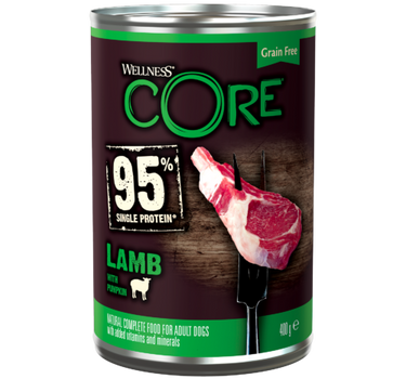 CORE 95 Lam med gresskar - Spennede smaker kombinert & Protein Rik 400 g