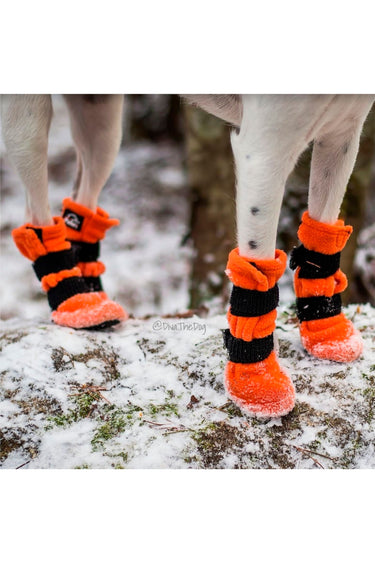 Finnero Halla Fleecesokk 4Pk Orange