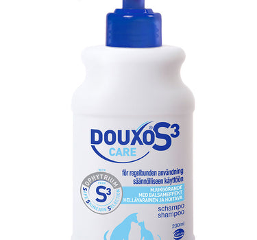 Douxo S3 Care Shampoo til hund og katt 200 ml, forhindrer floker