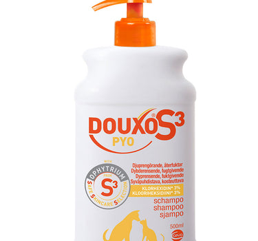 Douxo S3 Pyo Sch 500 ml - Shampoo hund og katt, mot uren hud