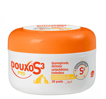 Douxo S3 Pyo Pads 30 stk - Bomullspinner for uren hud