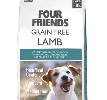 FourFriends Kornfritt Lam Tørrfôr – Helsefremmende Fôr for Hunder
