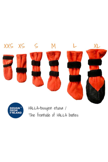 Finnero Halla Fleecesokk 4Pk Orange
