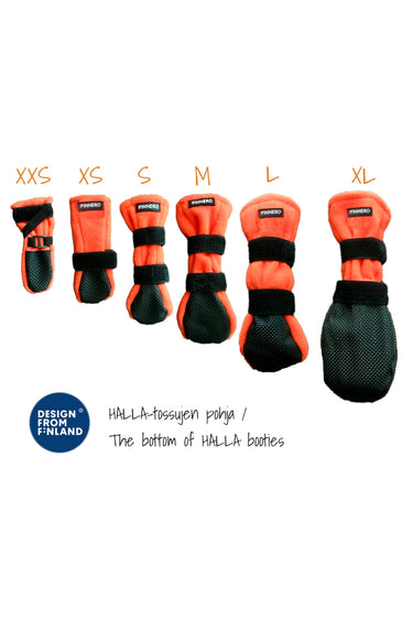 Finnero Halla Fleecesokk 4Pk Orange