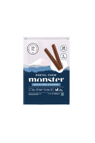 Monster Dog Dental Chew hundesnacks Grain Free Chicken Medium Week