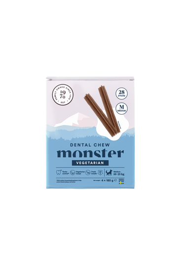 Monster Dog Dental Chew Vegetarian Large Month hundesnacks
