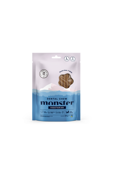 Monster Dog Dental Chew Vegetarian Large Month hundesnacks