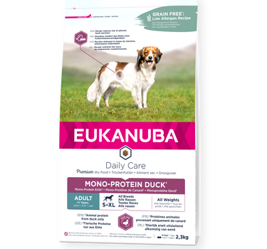 EUKANUBA Daily Care Adult – Mono-Protein Hundefôr med And for Alle Raser