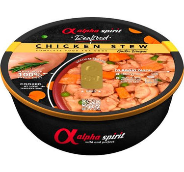 Alpha Spirit Real Food Våtôr til hund (kylling) 280 g