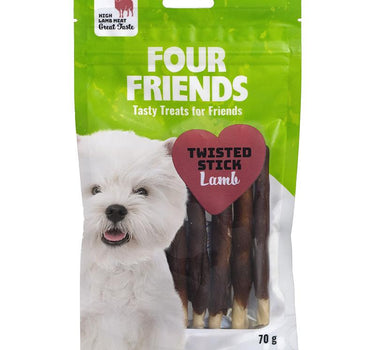 FourFriends Hundesnacks Twisted Stick Lamb 12,5 cm