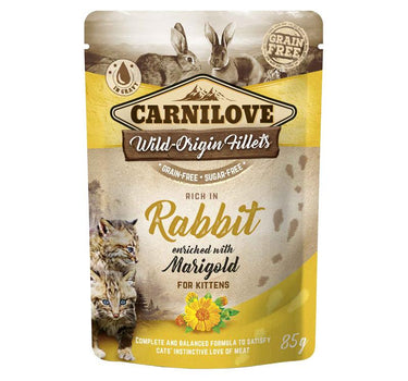 CL Cat Pouch Rabbit with Marigold – Naturlig Kaninmat