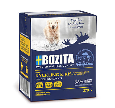 Biter i Gelé med Kylling og Ris – Våtfor for Hund, Smakfullt og Næringsrikt Måltilskudd