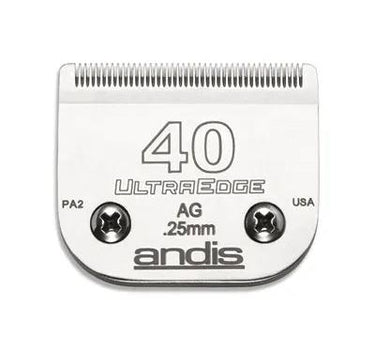 Andis Klippeblad Nr. 40 – 0,25 mm for Ekstremt Kort Klipp og Detaljert Arbeid