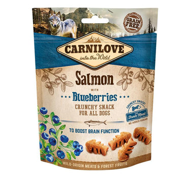 Carnilove Dog Crunchy hundesnack Lakseblåbær 200 g