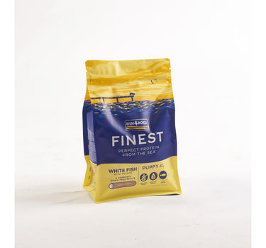 F4D White Fish Puppy Tørrfôr – Små Biter med Hvit Fisk