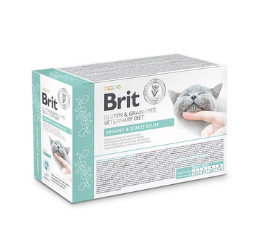 Brit VD Urin- og stressavlastende Våtfôr til katt  12x85g
