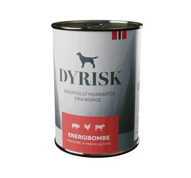 Dyrisk Energibombe 400 g - Våtfôr til hund