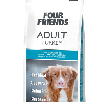 FourFriends Tørrfôr Voksen Turkey – Høyverdig Fôr med Kalkun til Voksne Hunder