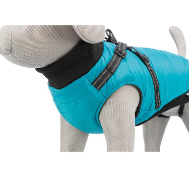 Trixie Coat Pontis hundedekken med sele Blå - Myk fleece