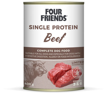 FourFriends Beef - Våtfôr til hunder 400 g Boks