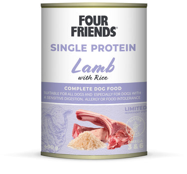 FourFriends Lam & Ris - Våtfôr til hunder 400 g boks
